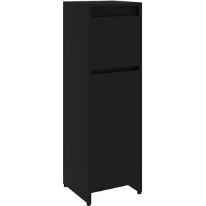 vidaXL Bathroom Cabinet Black Engineered Wood Home Cupboard Under Basin Unit vidaXL Bathroom Cabinet Black Engineered Wood Home Cupboard Under Basin Unit