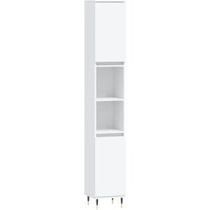 (white) vidaXL Bathroom Cabinet Vanity Unit Highboard Grey Sonoma Engineered Woo (white) vidaXL Bathroom Cabinet Vanity Unit Highboard Grey Sonoma Engineered Woo