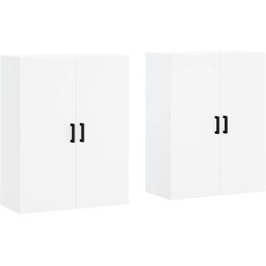 VidaXL Wall Mounted Cabinets - 2 pcs White 69.5x34x90 cm VidaXL Wall Mounted Cabinets - 2 pcs White 69.5x34x90 cm