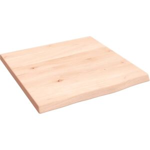 vidaXL Brown 40x40x2cm Bathroom Vanity Top - Solid Wood, Unfinished vidaXL Brown 40x40x2cm Bathroom Vanity Top - Solid Wood, Unfinished