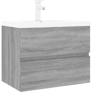 (grey sonoma, 60 x 38.5 x 45 cm) vidaXL Sink Cabinet Home Bathroom Sink Unit Sto (grey sonoma, 60 x 38.5 x 45 cm) vidaXL Sink Cabinet Home Bathroom Sink Unit Sto