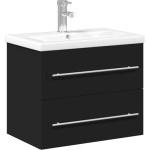 (black, 60 x 38.5 x 48 cm/with faucet) vidaXL Sink Cabinet with Built-in Basin B (black, 60 x 38.5 x 48 cm/with faucet) vidaXL Sink Cabinet with Built-in Basin B