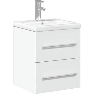 (white, 41 x 38.5 x 48 cm/with faucet) vidaXL Sink Cabinet with Built-in Basin B (white, 41 x 38.5 x 48 cm/with faucet) vidaXL Sink Cabinet with Built-in Basin B