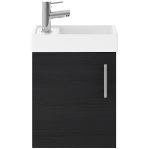 BFSA010 Balterley Cloakroom Wall Hung Vanity Unit with Basin, 1 Door, 400mm, Woo BFSA010 Balterley Cloakroom Wall Hung Vanity Unit with Basin, 1 Door, 400mm, Woo