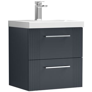 Balterley Partial Fluted 2 Drawer Wall Hung Vanity Unit with 1 Tap Hole Thin-Edge Basin- 5 Balterley Partial Fluted 2 Drawer Wall Hung Vanity Unit with 1 Tap Hole Thin-Edge Basin- 5