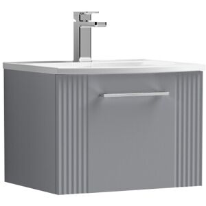 Balterley Partial Fluted 1 Drawer Wall Hung Vanity Unit with 1 Tap Hole Curved Basin- 500m Balterley Partial Fluted 1 Drawer Wall Hung Vanity Unit with 1 Tap Hole Curved Basin- 500m