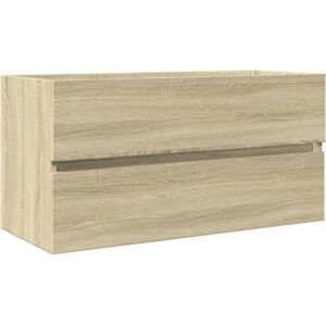 vidaXL Sink Cabinet Vanity Unit Storage Cupboard Sonoma Oak Engineered Wood vidaXL Sink Cabinet Vanity Unit Storage Cupboard Sonoma Oak Engineered Wood