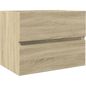 vidaXL Sink Cabinet Vanity Unit Storage Cupboard Sonoma Oak Engineered Wood vidaXL Sink Cabinet Vanity Unit Storage Cupboard Sonoma Oak Engineered Wood