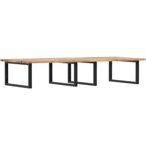 Vidaxl Brown & Black Acacia Wood Wall Mounted Basin Shelf - Wall Mounted Basin Shelf Vidaxl Brown & Black Acacia Wood Wall Mounted Basin Shelf - Wall Mounted Basin Shelf