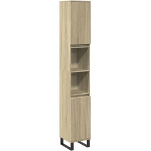 vidaXL Bathroom Cabinet Storage Cabinet Vanity Unit Sonoma Oak Engineered Wood vidaXL Bathroom Cabinet Storage Cabinet Vanity Unit Sonoma Oak Engineered Wood