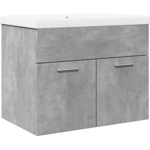 vidaXL Bathroom Sink Cabinet with Built-in Basin Sink Cupboard Concrete Grey vidaXL Bathroom Sink Cabinet with Built-in Basin Sink Cupboard Concrete Grey