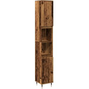 vidaXL Bathroom Cabinet Sink Cupboard Vanity Unit Old Wood Engineered Wood vidaXL Bathroom Cabinet Sink Cupboard Vanity Unit Old Wood Engineered Wood