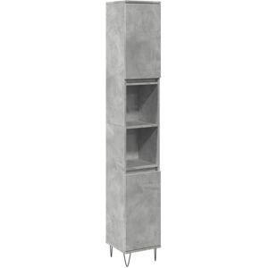 vidaXL Bathroom Cabinet Cupboard Vanity Unit Concrete Grey Engineered Wood vidaXL Bathroom Cabinet Cupboard Vanity Unit Concrete Grey Engineered Wood