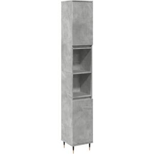vidaXL Bathroom Cabinet Cupboard Vanity Unit Concrete Grey Engineered Wood vidaXL Bathroom Cabinet Cupboard Vanity Unit Concrete Grey Engineered Wood