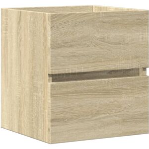 vidaXL Sink Cabinet Vanity Unit Storage Cupboard Sonoma Oak Engineered Wood vidaXL Sink Cabinet Vanity Unit Storage Cupboard Sonoma Oak Engineered Wood