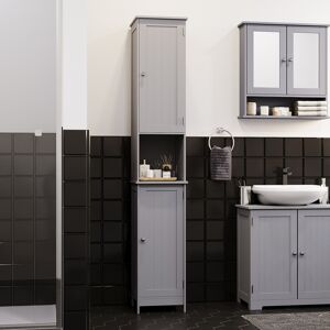 Bath Vida (Grey) Priano 2 Door Tall Cabinet Bathroom Storage Unit Bath Vida (Grey) Priano 2 Door Tall Cabinet Bathroom Storage Unit