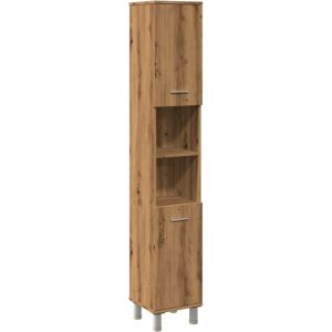 vidaXL Artisan Oak Bathroom Cabinet - Engineered Wood Storage Shelf vidaXL Artisan Oak Bathroom Cabinet - Engineered Wood Storage Shelf