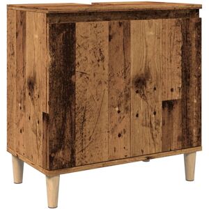 (old wood) vidaXL Sink Cabinet Vanity Unit Storage Under Sink Cabinet Engineered (old wood) vidaXL Sink Cabinet Vanity Unit Storage Under Sink Cabinet Engineered