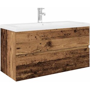 (old wood, 90 x 38.5 x 45 cm) vidaXL Sink Cabinet Home Bathroom Sink Unit Storag (old wood, 90 x 38.5 x 45 cm) vidaXL Sink Cabinet Home Bathroom Sink Unit Storag
