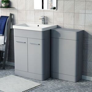 Willesden Bathrooms Matte Grey 1100mm Freestanding Cabinet Ceramic Basin Wc Unit - Bathroom Cabinet Willesden Bathrooms Matte Grey 1100mm Freestanding Cabinet Ceramic Basin Wc Unit - Bathroom Cabinet