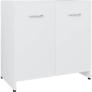 vidaXL Bathroom Cabinet White Engineered Wood Washroom Cupboard Under Basin vidaXL Bathroom Cabinet White Engineered Wood Washroom Cupboard Under Basin