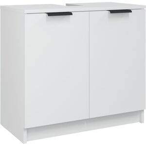 vidaXL White Bathroom Cabinet with Engineered Wood - 64.5x33.5x59 cm vidaXL White Bathroom Cabinet with Engineered Wood - 64.5x33.5x59 cm