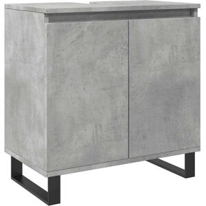 vidaXL Bathroom Cabinet Cupboard Vanity Unit Concrete Grey Engineered Wood vidaXL Bathroom Cabinet Cupboard Vanity Unit Concrete Grey Engineered Wood