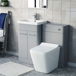 Willesden Bathrooms Matte Grey 500mm Vanity & Toilet - Bathroom Vanity & Toilet Willesden Bathrooms Matte Grey 500mm Vanity & Toilet - Bathroom Vanity & Toilet