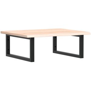 vidaXL Basin Shelf Wall Mounted Bathroom Countertop Steel and Solid Wood Oak vidaXL Basin Shelf Wall Mounted Bathroom Countertop Steel and Solid Wood Oak