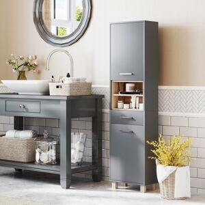HOMCOM Bathroom Storage Unit with Open Shelves and Drawer HOMCOM Bathroom Storage Unit with Open Shelves and Drawer