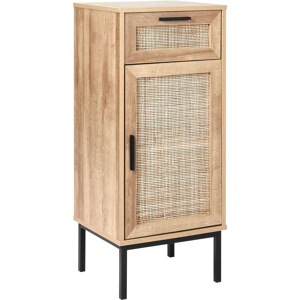 Beliani Bathroom Cabinet ROSELL 40 cm Light Brown Beliani Bathroom Cabinet ROSELL 40 cm Light Brown