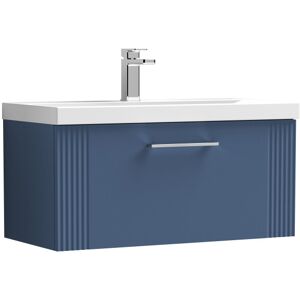 Balterley Partial Fluted 1 Drawer Wall Hung Vanity Unit with 1 Tap Hole Thin-Edge Basin- 8 Balterley Partial Fluted 1 Drawer Wall Hung Vanity Unit with 1 Tap Hole Thin-Edge Basin- 8
