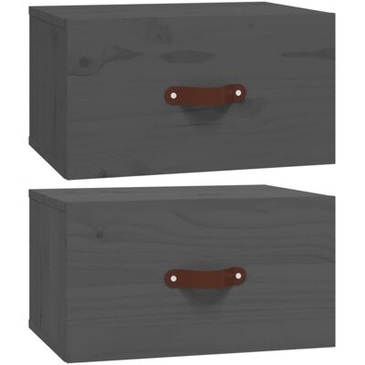 vidaXL Wall-mounted Bedside Cabinets - Bedside Cabinet - Bedroom Furniture vidaXL Wall-mounted Bedside Cabinets - Bedside Cabinet - Bedroom Furniture