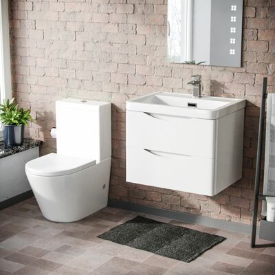 NES - Merton - Wall Hung - Rimless Toilet - Bathroom Set NES - Merton - Wall Hung - Rimless Toilet - Bathroom Set