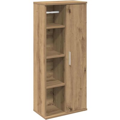 (artisan oak) vidaXL Bathroom Cabinet with Roll Holder Vanity Unit Cupboard Sink (artisan oak) vidaXL Bathroom Cabinet with Roll Holder Vanity Unit Cupboard Sink