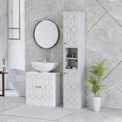 HOMCOM - Slim - White - Wall-Mmounted - Bathroom Cabinet HOMCOM - Slim - White - Wall-Mmounted - Bathroom Cabinet