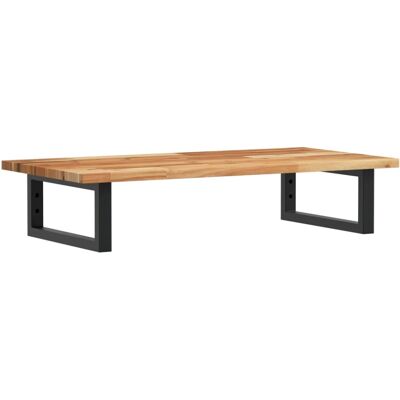 vidaXL Wall-mounted Bathroom Shelf - Steel & Acacia Wood vidaXL Wall-mounted Bathroom Shelf - Steel & Acacia Wood
