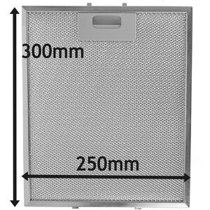 SPARES2GO Cooker Hood Metal Mesh Grease Filter for Logik Kitchen Extractor Fan Vent (Silve SPARES2GO Cooker Hood Metal Mesh Grease Filter for Logik Kitchen Extractor Fan Vent (Silve