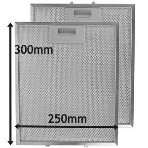 SPARES2GO Cooker Hood Metal Mesh Grease Filter for Logik Kitchen Extractor Fan Vent (Silve SPARES2GO Cooker Hood Metal Mesh Grease Filter for Logik Kitchen Extractor Fan Vent (Silve