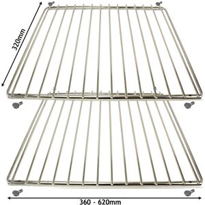 Universal Adjustable Extendable Oven Shelf (320 x 360-620mm, Pack of 2) Universal Adjustable Extendable Oven Shelf (320 x 360-620mm, Pack of 2)