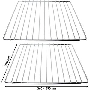 SPARES2GO Adjustable Extendable Shelf for Bush Oven Cooker (310 x 360-590mm, Pack of 2) SPARES2GO Adjustable Extendable Shelf for Bush Oven Cooker (310 x 360-590mm, Pack of 2)