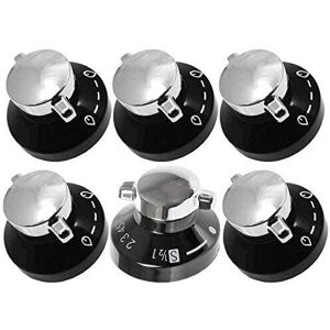 STOVES Oven Knob Gas Hob Cooker Knob Control Switches - Black / Silver STOVES Oven Knob Gas Hob Cooker Knob Control Switches - Black / Silver