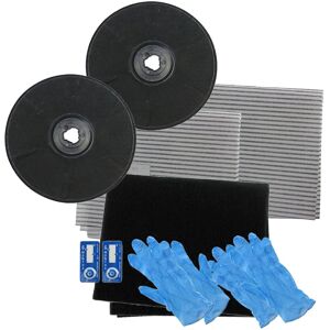 SPARES2GO Carbon Charcoal + Grease Filter Kit for ZANUSSI Cooker Hood / Extractor Vent EFF SPARES2GO Carbon Charcoal + Grease Filter Kit for ZANUSSI Cooker Hood / Extractor Vent EFF