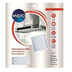 WPRO Extra Large Cooker Hood Extractor Fan Foam Grease Filter For Whirlpool WPRO Extra Large Cooker Hood Extractor Fan Foam Grease Filter For Whirlpool