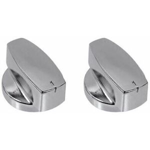 Genuine BELLING 444445413 Silver Chrome Oven Cooker Hob Control Knob Switch x 2 Genuine BELLING 444445413 Silver Chrome Oven Cooker Hob Control Knob Switch x 2