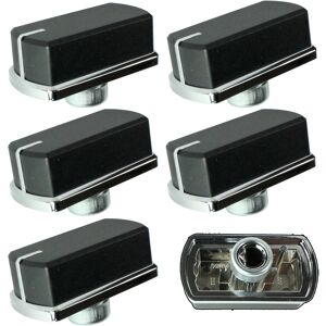 Belling Genuine Hob Oven Cooker Control Switch Knobs (Black/Silver, Pack of 6) Belling Genuine Hob Oven Cooker Control Switch Knobs (Black/Silver, Pack of 6)