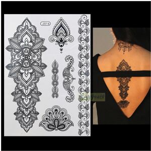 Unbranded 1PC Fashion Flash Waterproof Tattoo Women Black Henna Jewel Sexy Lace Unbranded 1PC Fashion Flash Waterproof Tattoo Women Black Henna Jewel Sexy Lace
