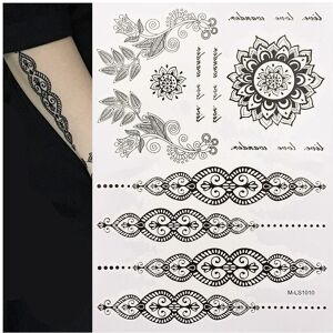 Unbranded Pretty Temporary Black Henna Tattoos Waterproof Women Body Tattoo Stic Unbranded Pretty Temporary Black Henna Tattoos Waterproof Women Body Tattoo Stic