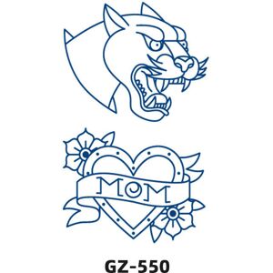 nobrand (GZ-550, 180X110mm) Juice Tattoo Stickers, Herbal Plant Semi Permanent Flower Ar nobrand (GZ-550, 180X110mm) Juice Tattoo Stickers, Herbal Plant Semi Permanent Flower Ar