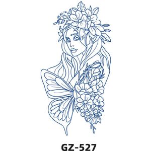 nobrand (GZ-527, 180X110mm) Juice Tattoo Stickers, Herbal Plant Semi Permanent Flower Ar nobrand (GZ-527, 180X110mm) Juice Tattoo Stickers, Herbal Plant Semi Permanent Flower Ar